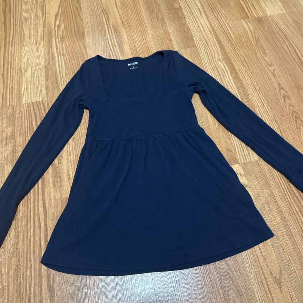 Hollister Navy Blue Casual Top